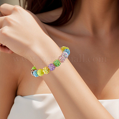 100 шт. бусины из смолы со стразами&nbsp;RESI-SC0006-51