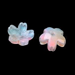 Embouts de perles de verre teints et chauffés&nbsp;GLAA-Z019-03J