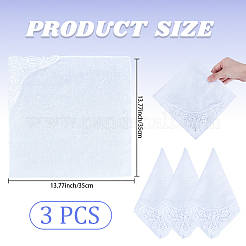 3 шт. хлопковый носовой платок&nbsp;AJEW-CP0009-99