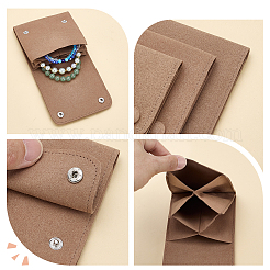 3 шт. 3 стильных мешочка для украшений из микрофибры&nbsp;ABAG-AR0001-06C