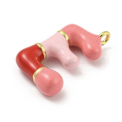 Pendentifs d'émail en laiton &nbsp;KK-E093-03G-E