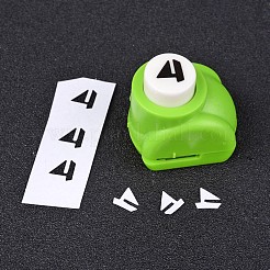 Случайные одноцветные или случайные смешанные цветные мини-наборы пластиковых бумажных перфораторов для скрапбукинга и бумажных поделок AJEW-L051-15