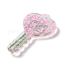 Акриловый кулон с блестками&nbsp;OACR-H035-01G