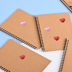 2 Rolle Valentinstag-Herz-Papieraufkleber&nbsp;DIY-LP0003-77