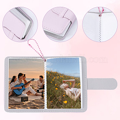 Мини-книжка-держатель для фотокарточек из искусственной кожи&nbsp;AJEW-WH20060-22A