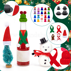 Weihnachtsthema Plastikpuppenhut & Stoffschal-Sets&nbsp;DIY-NB0012-65