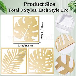 3шт лист акриловые зеркальные наклейки на стену DIY-WH0304-722B