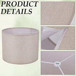 2 lámpara de lino con pantallas de hierro&nbsp;AJEW-CN0007-38A