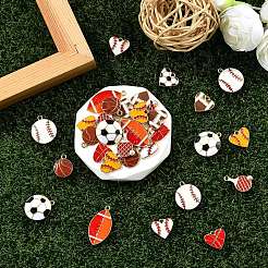 40шт 10 стиля подвески из сплава с эмалью&nbsp;ENAM-YW0005-46