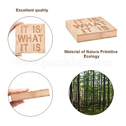 Décorations d'affichage en bois naturel&nbsp;AJEW-CN0001-09A