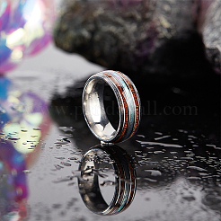 Кольцо из нержавеющей стали 201 для мужчин RJEW-WH0012-27A-01