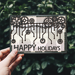 Углеродистая сталь разрезает трафареты DIY-WH0309-2063