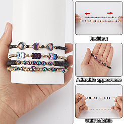 Ensembles de chaînes de tasses en argile polymère et perles de cristal&nbsp;AJEW-WH20072-35B