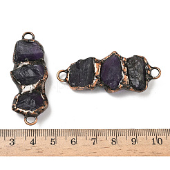 Подвески-коннекторы из натуральных аметистовых самородков&nbsp;G-H332-03R