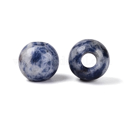 Natürlicher blauer Fleck Jaspis europäische Perlen&nbsp;G-Q602-09B-07