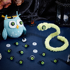 Стеклянный светящийся глаз для куклы-ремесла DIY-PH0030-39A