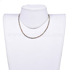 Природное Unakite ожерелье из бисера NJEW-JN02492-05