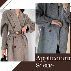 200 шт. 2 стиля натуральных кокосовых пуговиц&nbsp;BUTT-GF0003-99