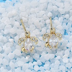 Серьги-гвоздики из латуни&nbsp;EJEW-Q014-15G