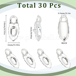 30 шт. латунные плоские приклеиваемые скобы KK-SC0005-43