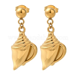 Серьги-гвоздики из нержавеющей стали 304&nbsp;EJEW-P298-01B-G