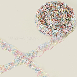 5 ярд цветочной полиэфирной кружевной ленты OCOR-GF0004-95B