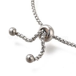 Браслеты-слайдеры из не тускнеющей нержавеющей стали 304 BJEW-M233-02P