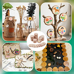 50 шт. необработанная древесная щепа&nbsp;WOOD-OC0004-33