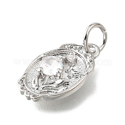 Латунные микро проложить кубического циркония подвески&nbsp;KK-V007-009P-02