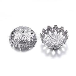 Бусины-цветы из нержавеющей стали 304&nbsp;STAS-G127-03P