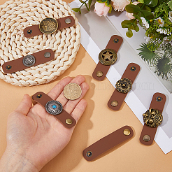 7 Stück 7 Stile Schalclips aus Zinklegierung in Antikbronze&nbsp;AJEW-HS0001-38