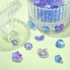 Perle di vetro trasparente 100 pz 10 stili&nbsp;GLAA-CJ0001-96