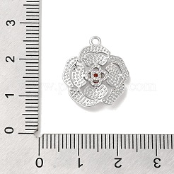 Латунь стекло кулоны KK-Z073-15P-03