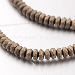 Electroplate non magnetici ematite sintetico fili di perline&nbsp;G-F300-48A