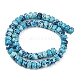 Нити окрашенных синтетических бусин из речного камня G-Z105-C01-01G