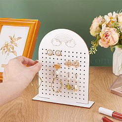 Деревянный дисплей серьги стенды&nbsp;EDIS-WH0030-39