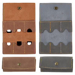 2 porte-carte SD en cuir PU 2 couleurs avec 6 emplacements pour cartes&nbsp;AJEW-CL0002-70A