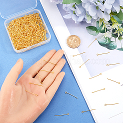 600 шт. Латунный штифт для глаз&nbsp;KK-SP0001-69A-G