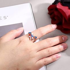 Кольца-манжеты со звездой в виде дня независимости из сплава и эмали FS-WG7FAA5-02