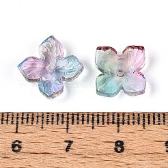 Расписные прозрачные стеклянные шапочки для запекания DGLA-N014-04E