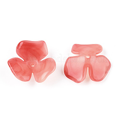 Cabochons en acrylique opaque bicolore&nbsp;OACR-G034-03B