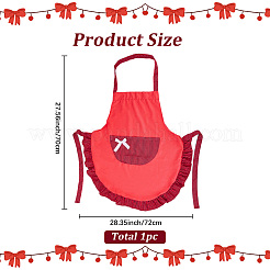 Küchenschürze aus Polyester mit Streifen und Schleife&nbsp;AJEW-BM0001-50