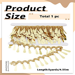 Лента из полиэстера длиной 5 м с каплевидной кисточкой.&nbsp;OCOR-LP0003-06