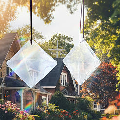 Прозрачные стеклянные подвески&nbsp;GLAA-SP0001-18A