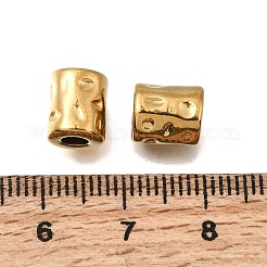 Perline distanziatrici in acciaio inox 304 con texture martellata&nbsp;STAS-L315-073A-G02