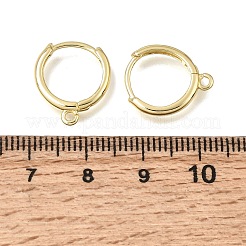 Messing Huggie Hoop Ohrring Zubehör&nbsp;KK-A303-30G