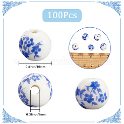 100шт фарфоровые бусины ручной работы PORC-SC0001-22