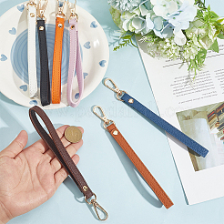 7шт 7 цвета ПУ кожаный ремешок для ключей&nbsp;KEYC-CL0001-28