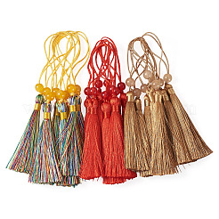 24pcs décorations de gland en polyester 3 couleurs&nbsp;OCOR-TADJ0007-01E