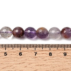 Натуральные фиолетовые фантомные кварцы&nbsp;G-Z127-B01-8mm
